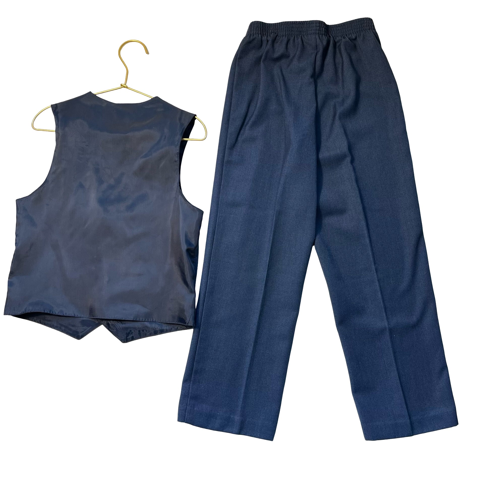 Nautica Navy Vest & Pants Suit Set - Size 7