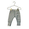 Hanna Andersson Ivory & Green Striped Pants - Size 3-6 Mo