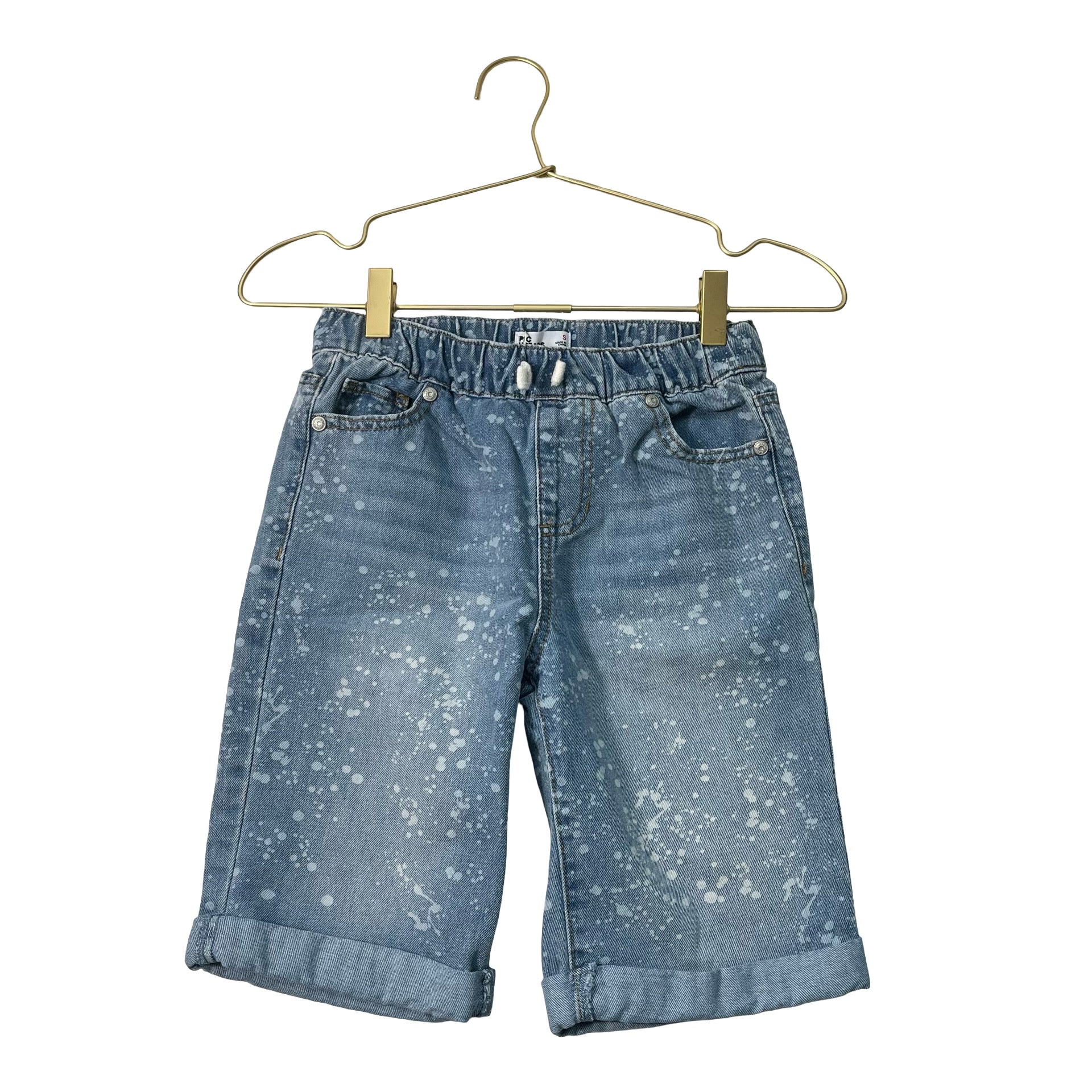 Epic Threads Denim Splatter Pattern Jean Shorts - Size S 7-8