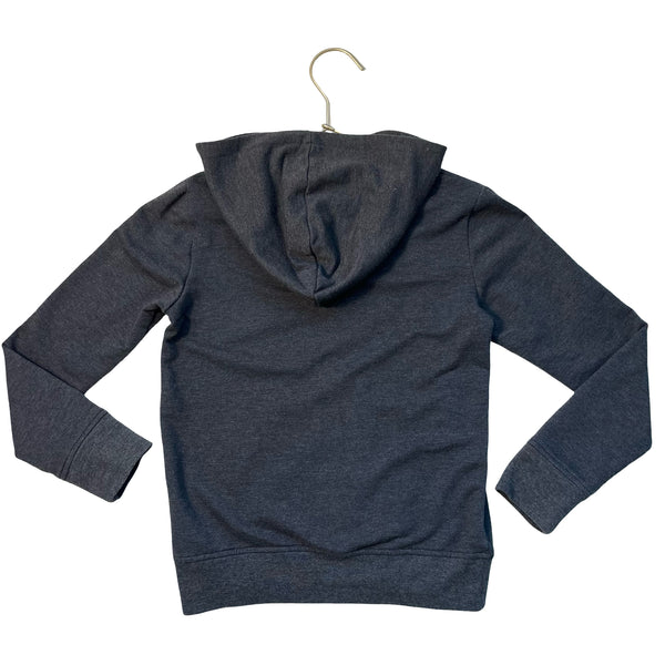 Tucker & Tate Dark Gray Zip-Up Hooded Sweatshirt - Size 7