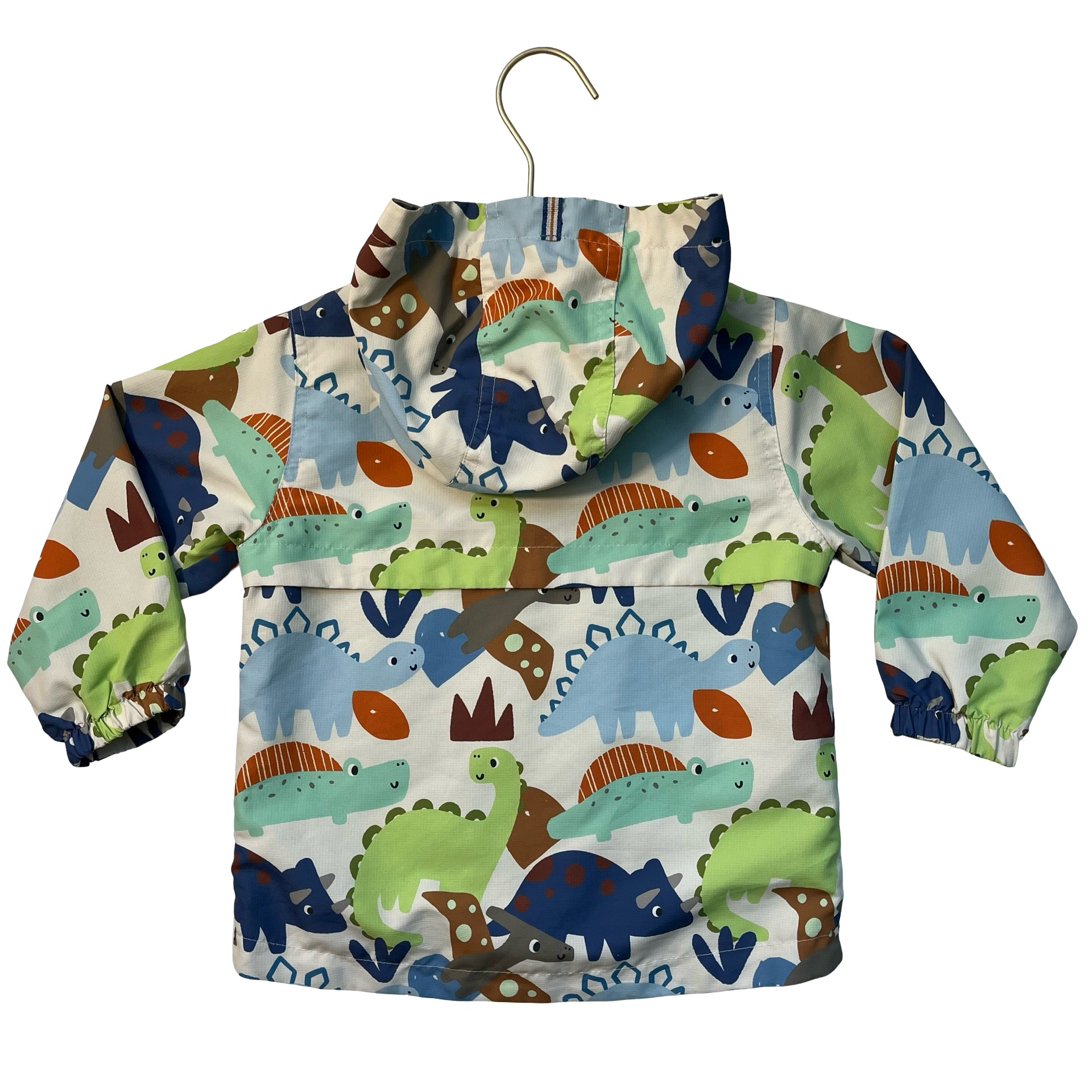 Next Dinosaur Print Hooded Windbreaker Jacket - Size 2-3
