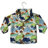 Next Dinosaur Print Hooded Windbreaker Jacket - Size 2-3