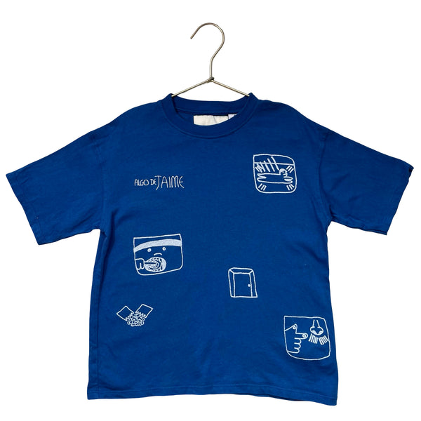 Zara x Algo de Jaime Blue Graphic T-Shirt - Size 8-9