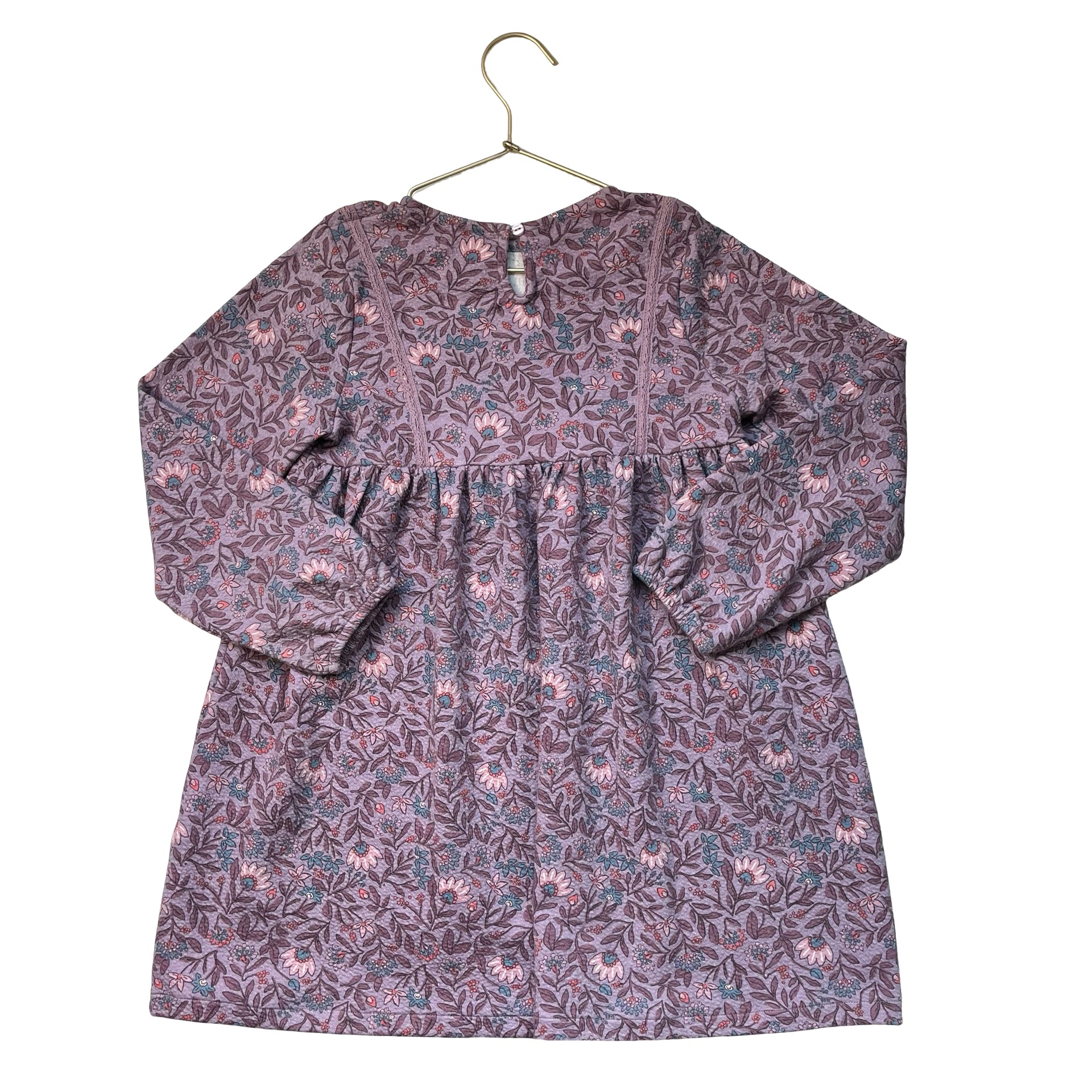 Sfera Purple Floral Dress - Size 7-8