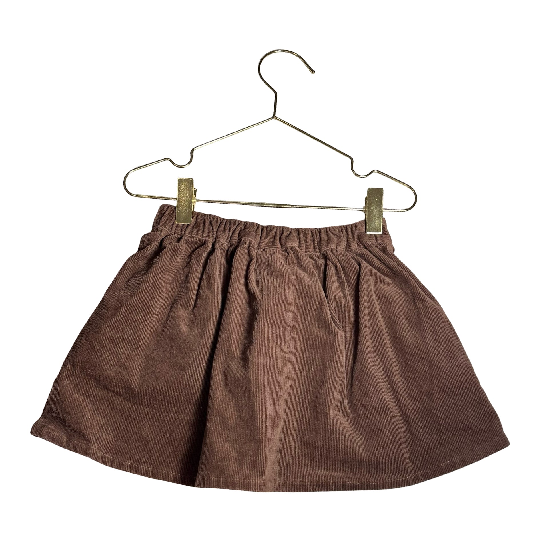 Rylee & Cru Brown Corduroy Skirt - Size 4-5Y