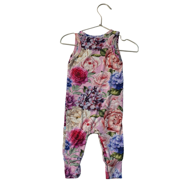 Posh Peanut Floral One-Piece - Size 9-12 Mo