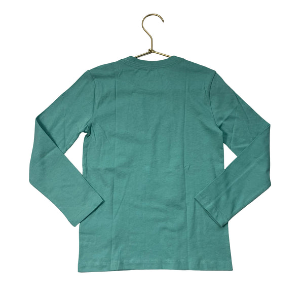 Crewcuts Teal Pocket Long Sleeve T-Shirt with Tag - Size 4/5