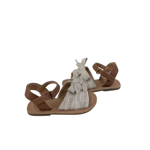 Old Navy Ivory Fabric Sandals - Size 6