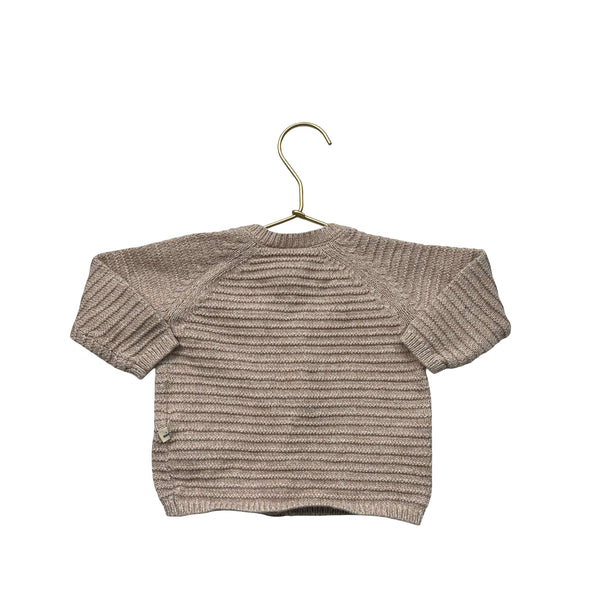 Petite Maison x Nomo Tan Cotton Cardigan Sweater - Size 6 Mo
