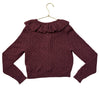 Noralee Burgundy Cardigan Sweater - Size 6