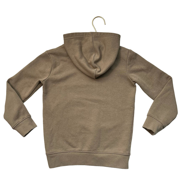 Nike Tan Logo Hooded Sweatshirt - Size 6