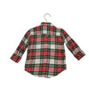 Hatley Ivory, Red, Green Plaid Flannel Button Down Shirt - Size 2