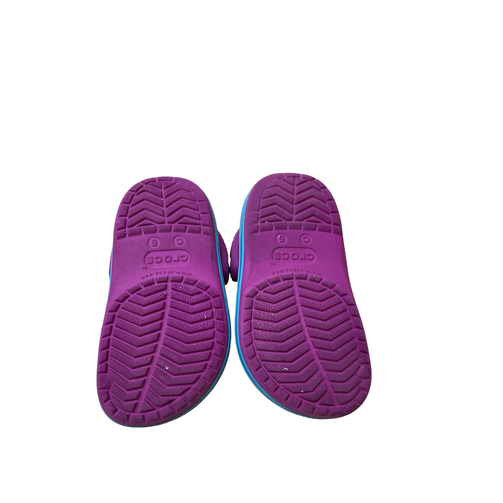 Crocs Fuchsia & Blue Shoes - Size C5