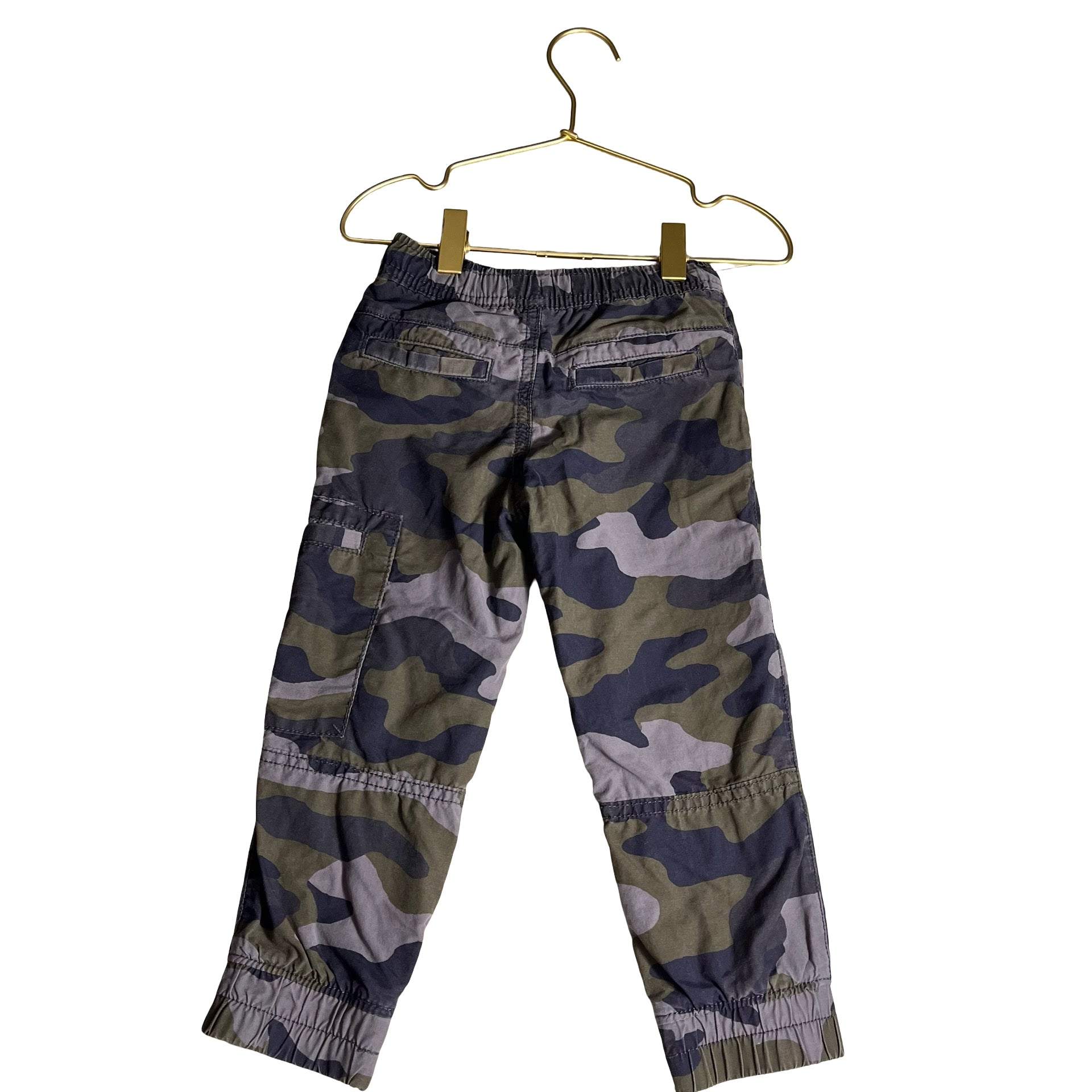 Tucker & Tate Jersey-Lined Navy, Green Camoflauge Jogger Pants - Size 2