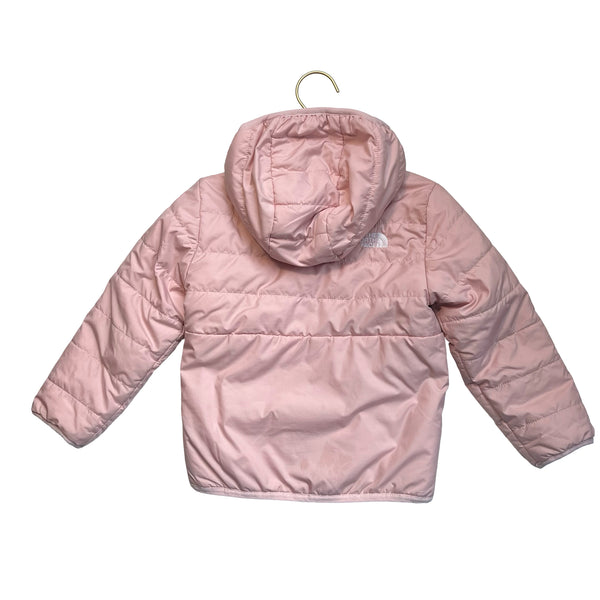 North Face Pink Reversible Puffer & Faux Fur Hooded Winter Jacket - Size 3T