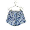 Zara Blue & Ivory Tropical Print Swim Trunks - Size 8-9