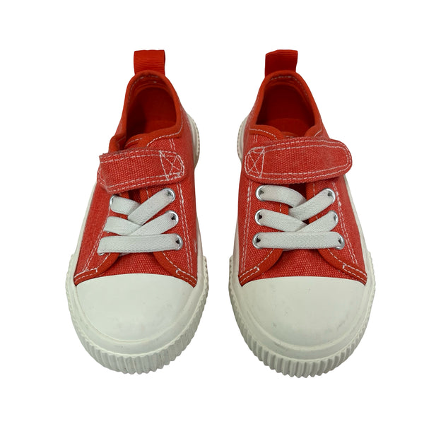 H&M Cherry Red Canvas Sneakers - Size 8.5 (25)