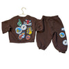Zara x NBA Brown Logo Joggers & Sweatshirt Set - Size 3