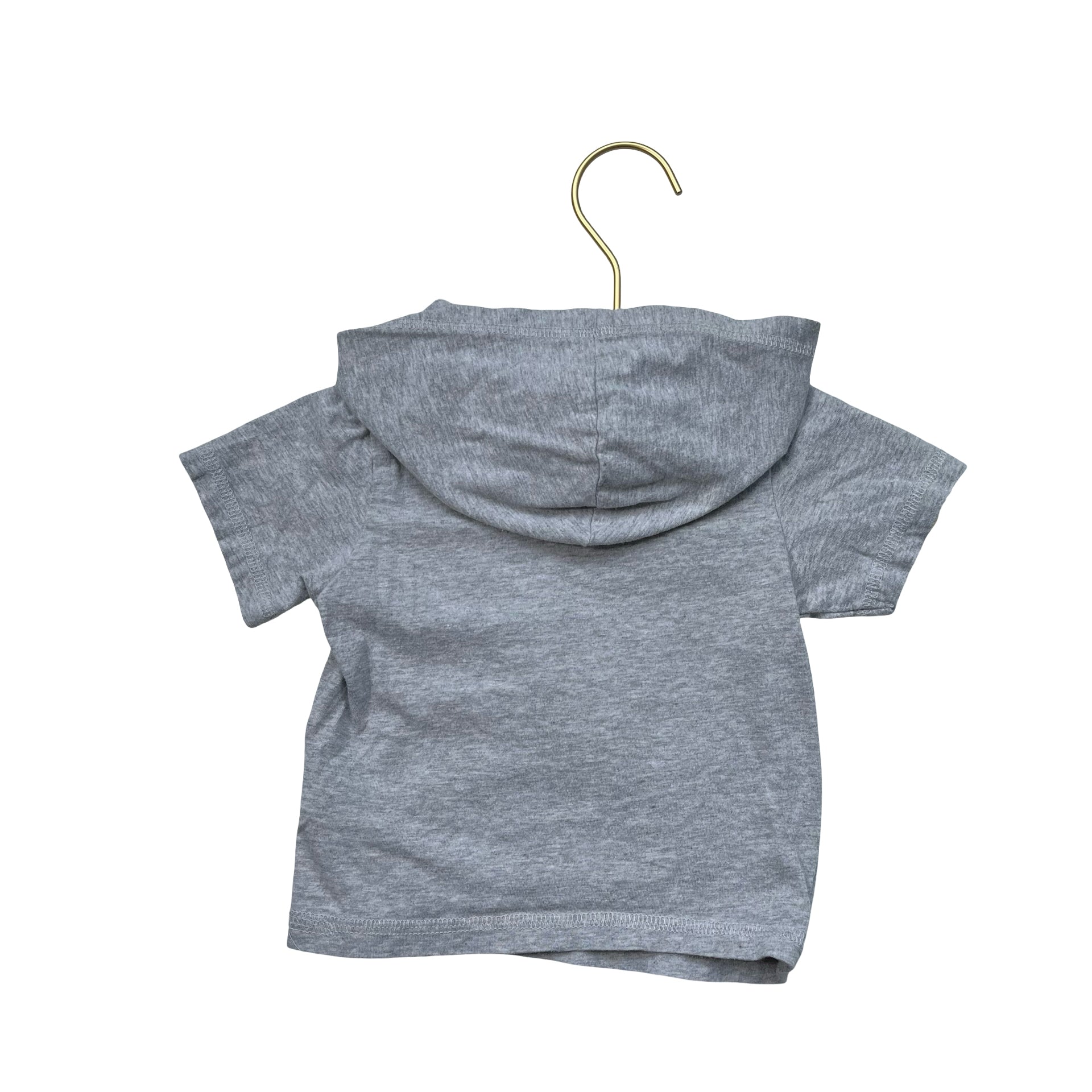 Bundles Gray 'Super Star' Hooded Tee - Size 12-18 Mo