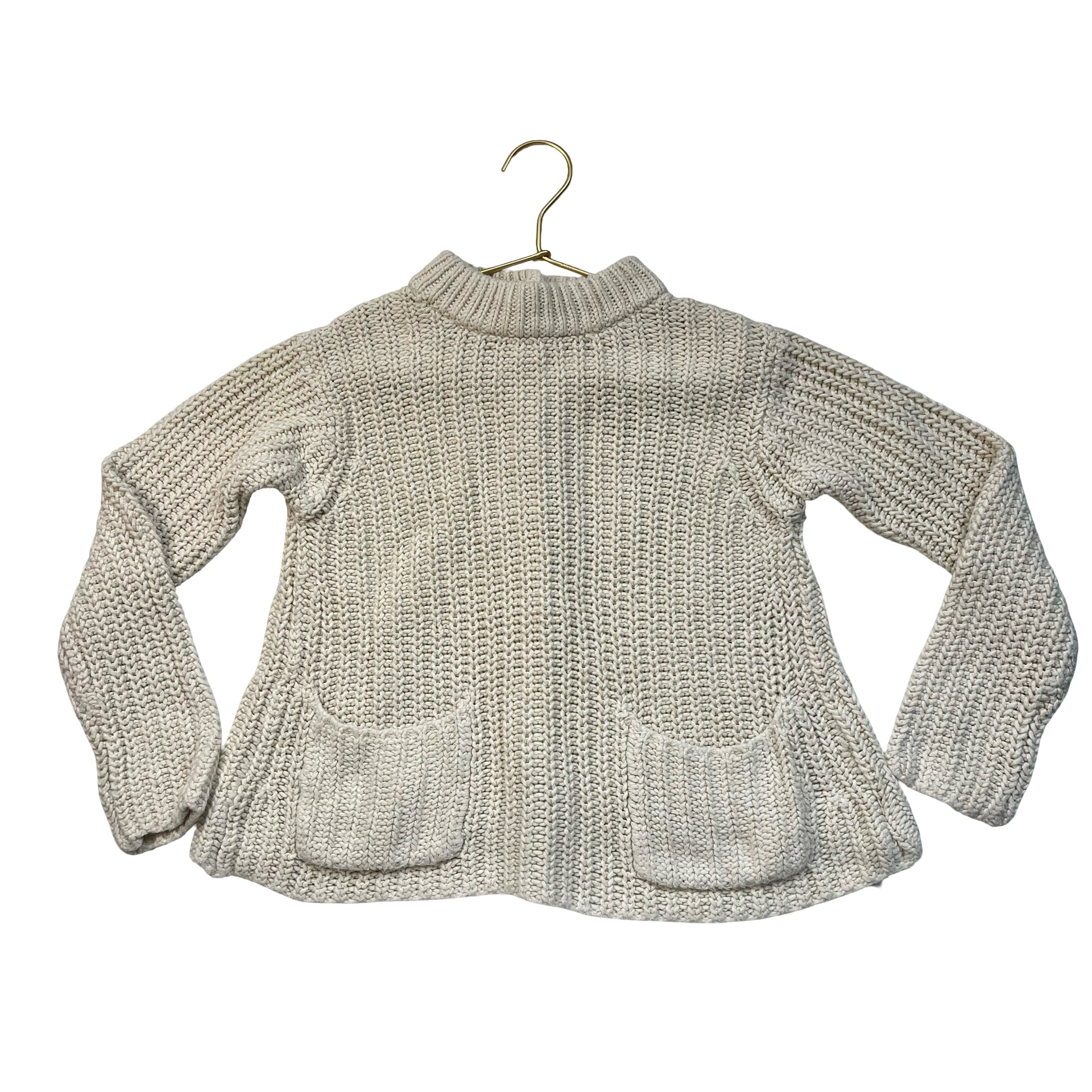 Polo Ralph Lauren Ivory Chunky Cotton Sweater - Size M 8-10