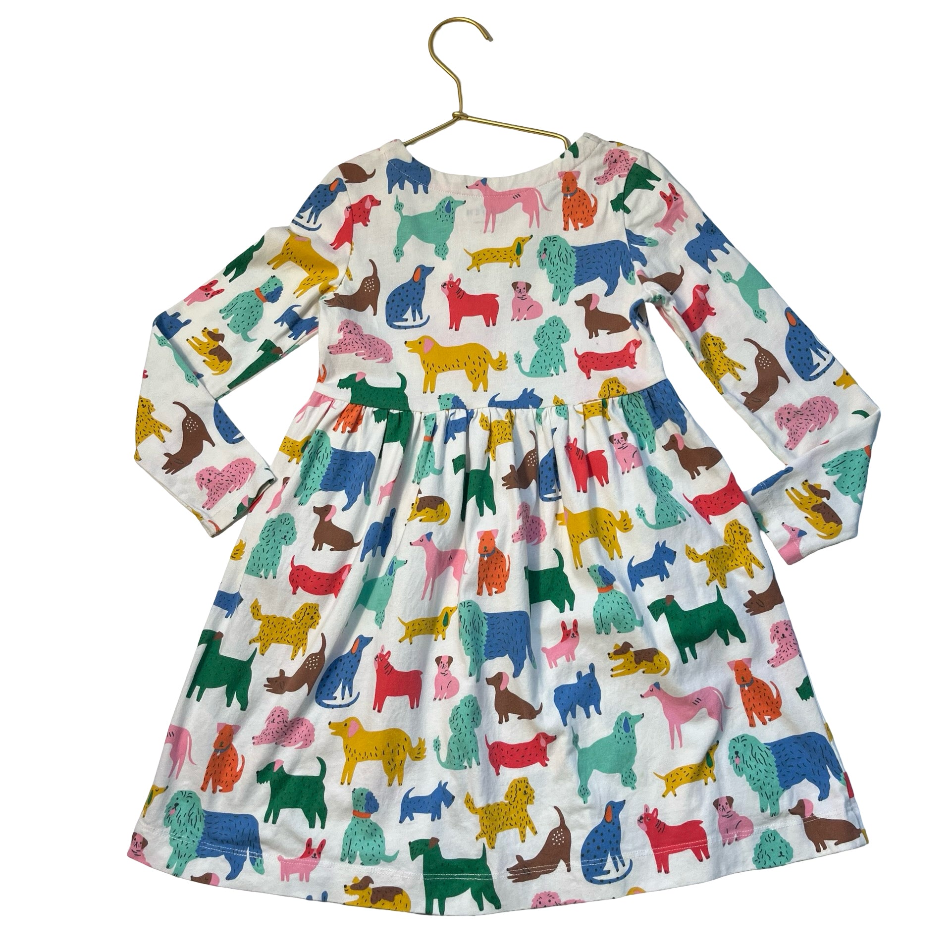 Mini Boden Colorful Dog Print Dress - Size 6-7Y