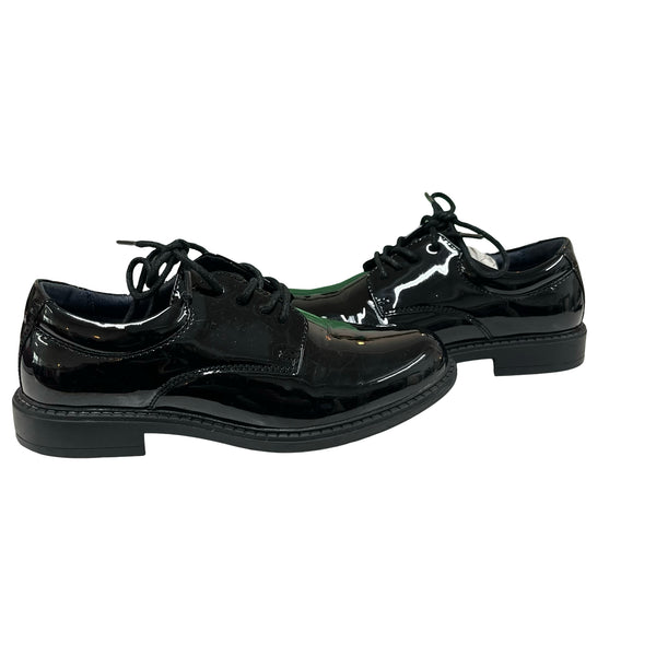 Bruno Marc Black Patent Tux Shoes - Size 1Y Big Kid