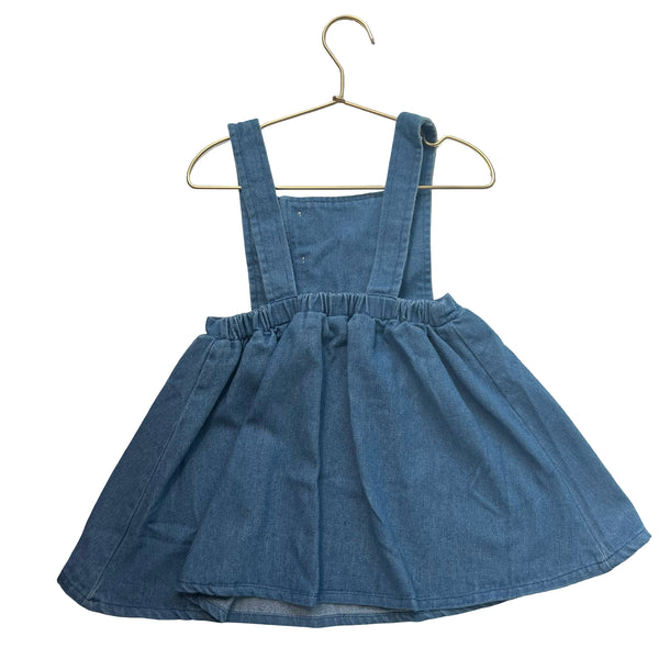 PatPat Denim Overall Dress - Size 4-5