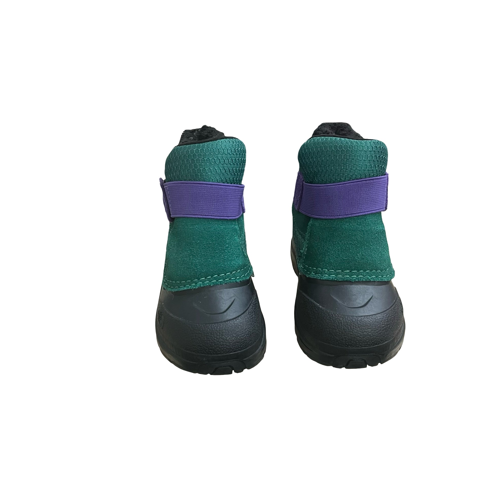 North Face Green, Black, Purple Waterproof Winter Boots - Size 9