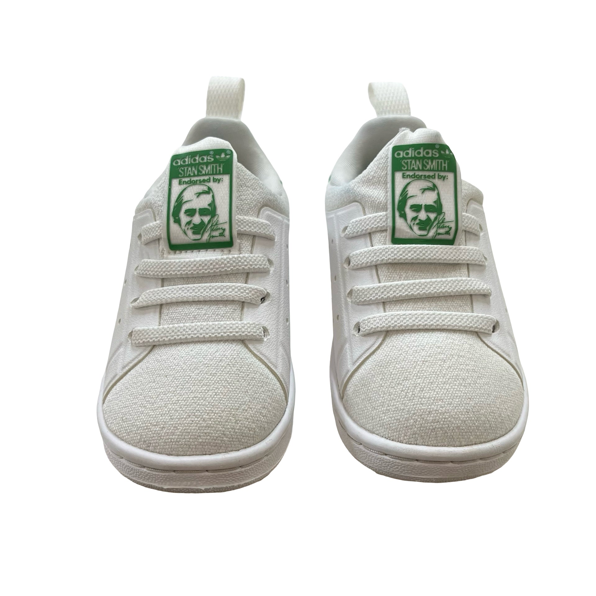 Adidas Stan Smith White & Green Sneakers - Size 6K