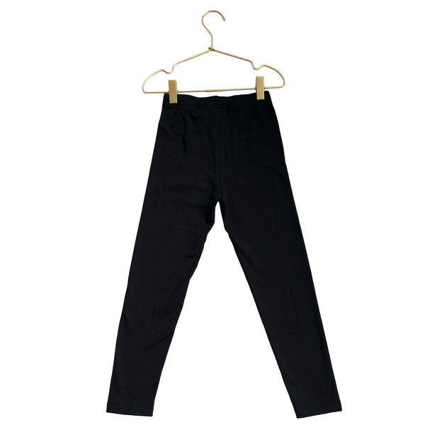 Uniqlo Black 'HeatTeach Ultra Warm' Leggings - Size 5-6