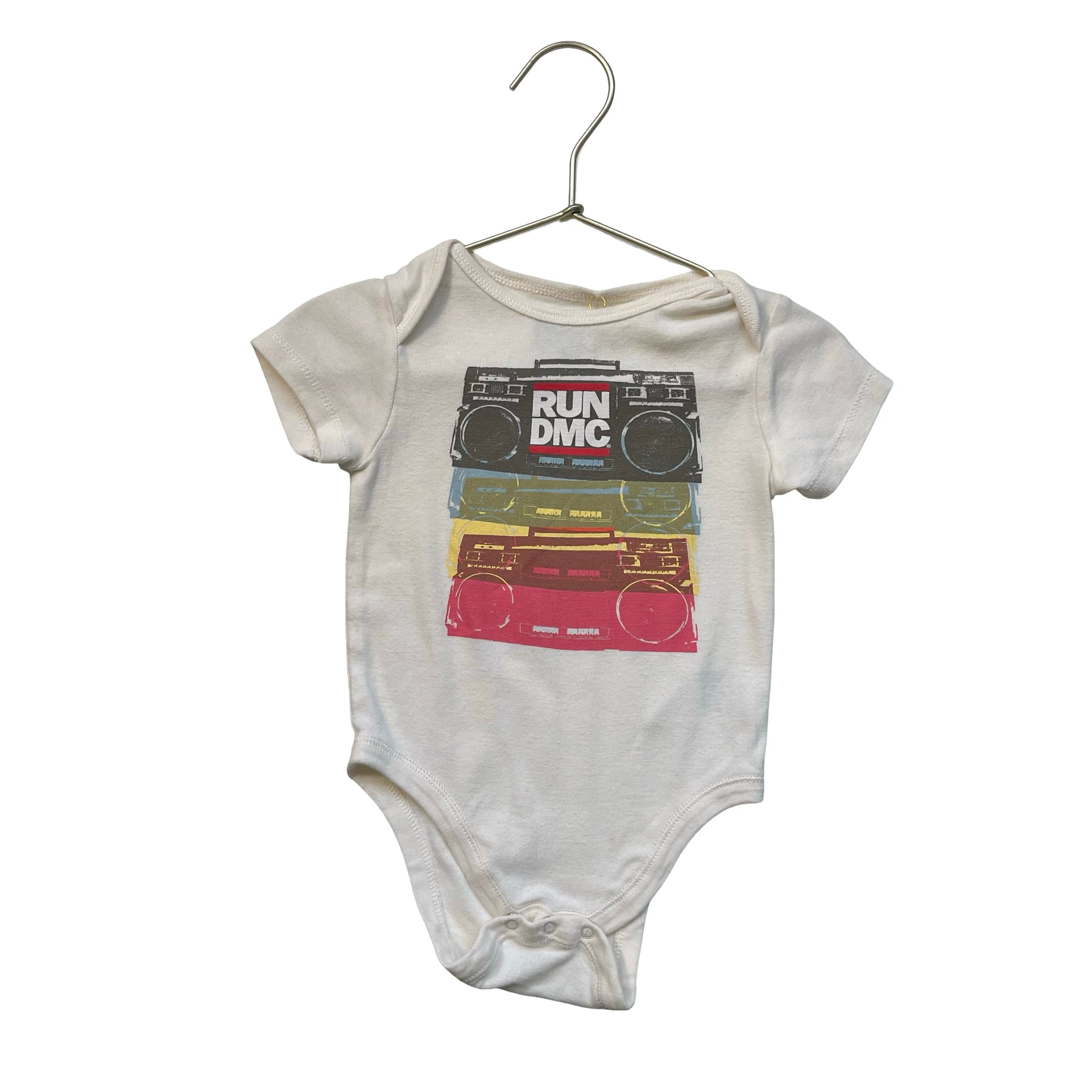 Run DMC Ivory Graphic Onesie Bodysuit - Size 18-24 Mo