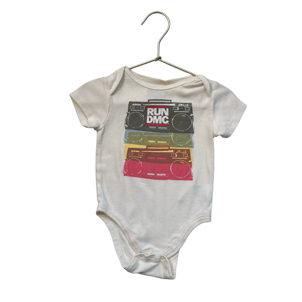 Run DMC Ivory Graphic Onesie Bodysuit - Size 18-24 Mo