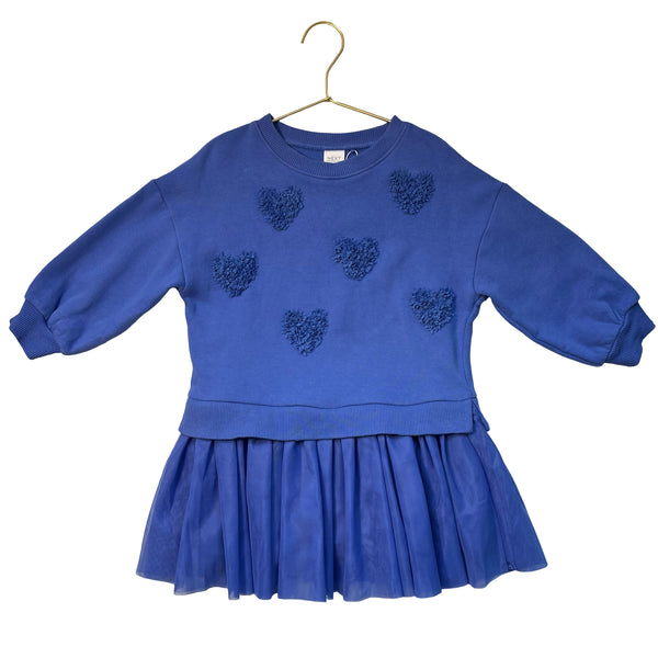 Next Purple Sweatshirt & Tulle Dress - Size 2-3