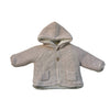 Zara Faux Fur Lined Pink Hooded Cardigan Sweater - Size 3-6 Mo
