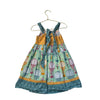 Jelly The Pug Teal & Multi-Color Hot Air Ballon Print Dress - Size 2T