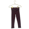 Zara Burgundy Ribbed Leggings - Size 3