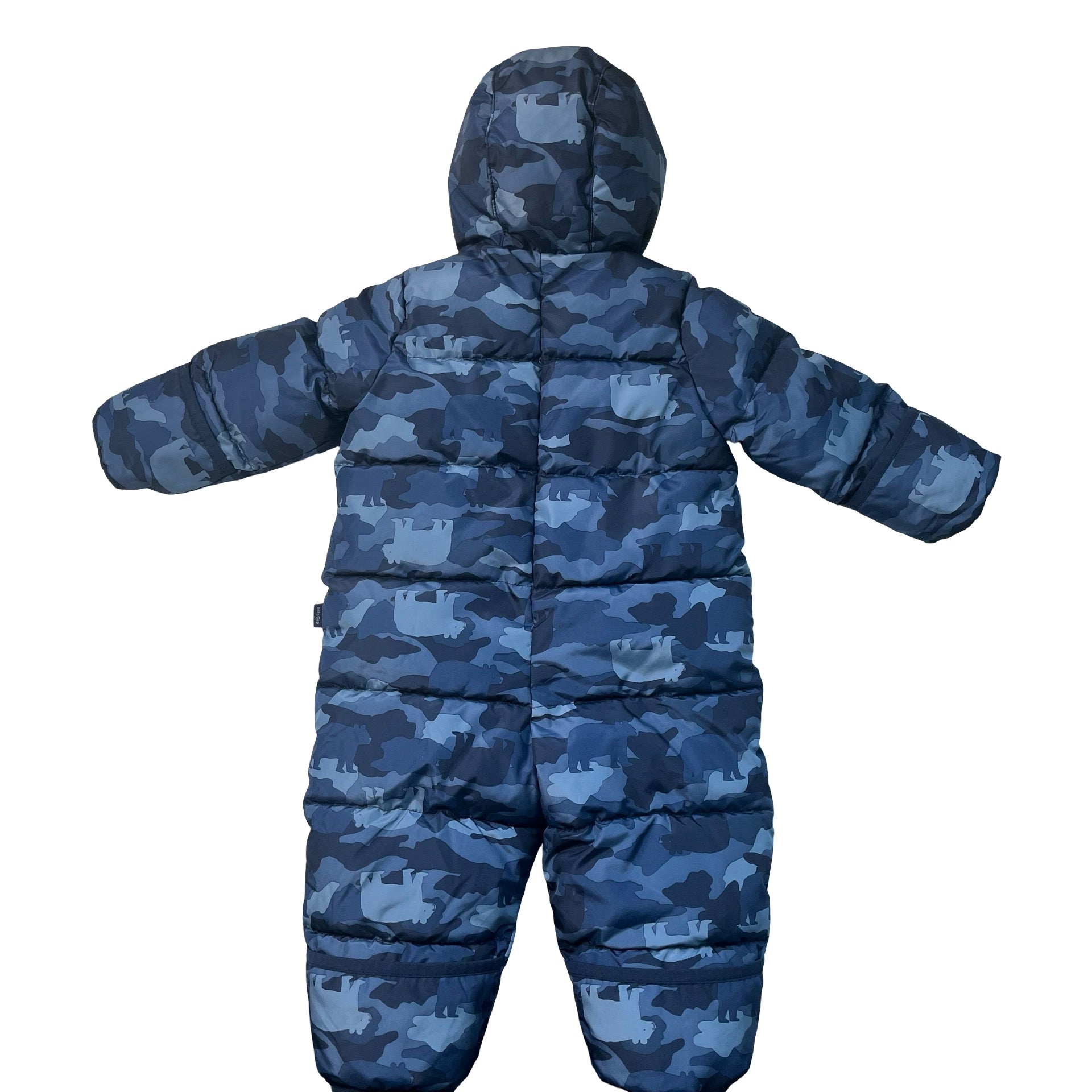 Baby Gap Blue Bear Camouflage Snowsuit Bunting - Size 6-12 Mo