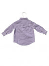 Janie and Jack Lavender Cotton-Linen Button Down Shirt - Size 6-12 Mo