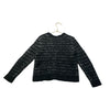 Crewcuts Black & White Gold Button Cardigan Sweater - Size S 6-7