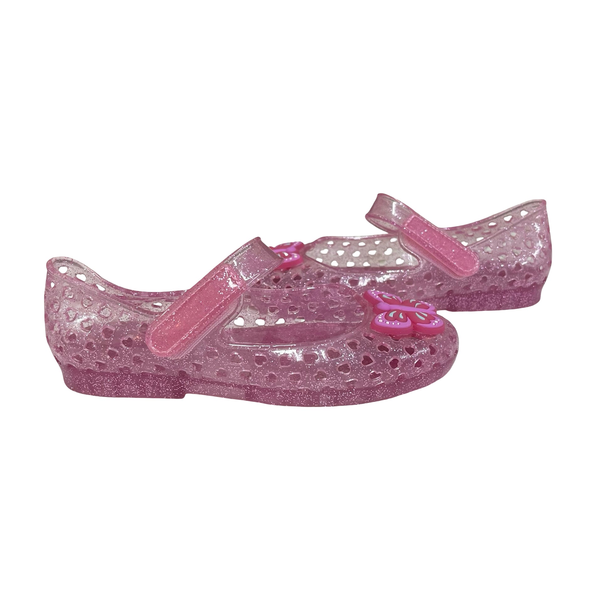 Old Navy Pink Butterfly Jelly Shoes - Size 11