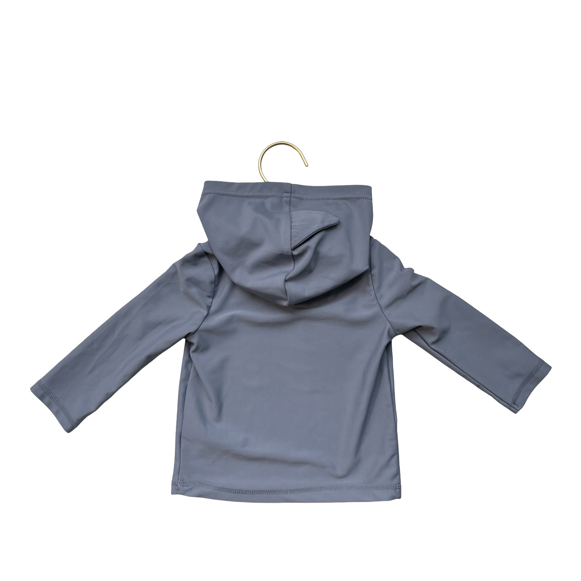 Carter's Gray Hooded Rash Guard - Size 9 Mo