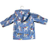 Hatley Terry-Lined Lavender Unicorn Rain Jacket - Size 2