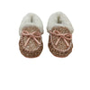Crewcuts Pink Glitter Faux Fur Lined Slippers -  Size K10