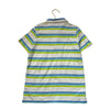 Rockets of Awesome Ivory, Blue, Green, Lime Striped Polo Shirt - Size 10