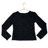Old Navy Black Floral Lace Trim Top - Size M 8