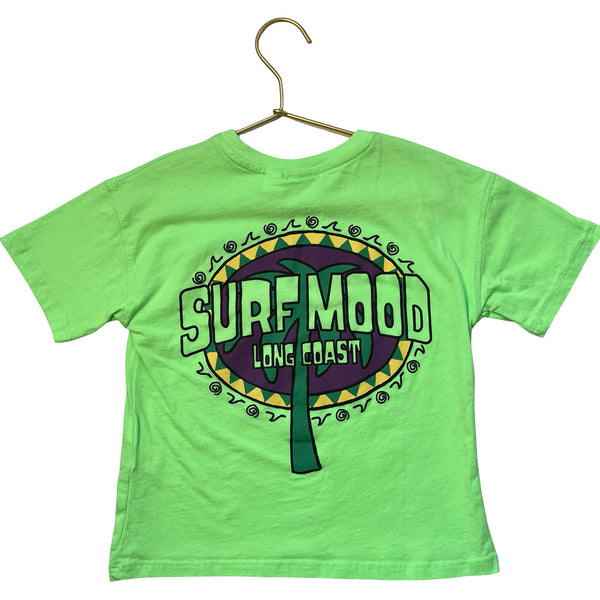 Zara Lime Green 'Surf Mood' T-Shirt - Size 6