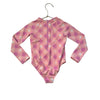 Roxy Peach & Purple Plaid Swim Suit - Size 4