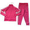 Adidas Pink 2 Piece Athletic Track Suit Set - Size 5