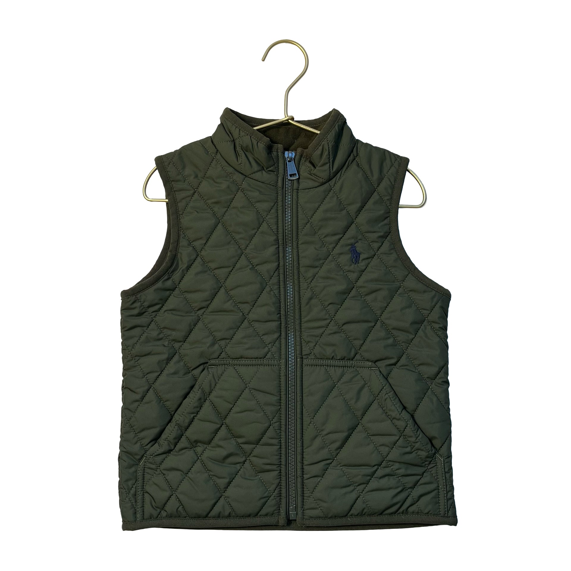 Polo Ralph Lauren Olive Green Quilted Vest - Size 5