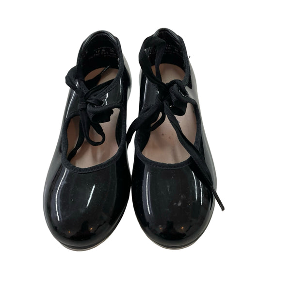 Capezio Black Patent Tap Shoes - Size 12M